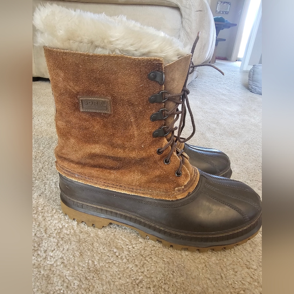 Men's Sorel Suede duck boots